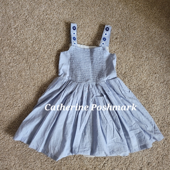 ♥️NWT♥️ BODEN GIRLS CHAMBRAY DRESS - Picture 2 of 15